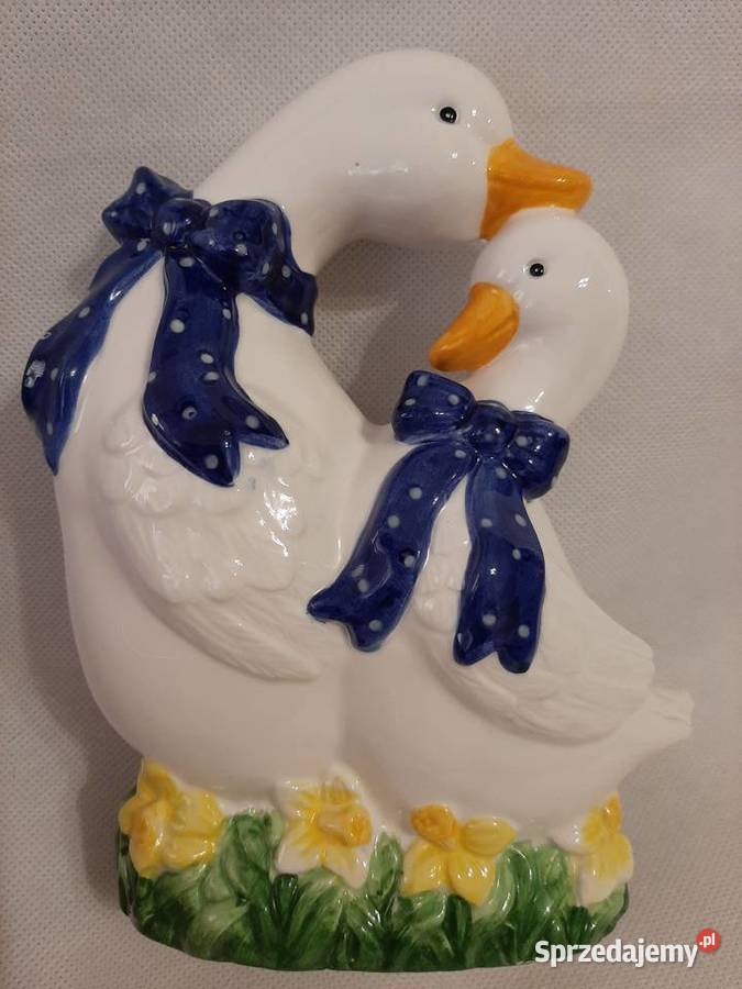 Ceramiczna figurka kaczuszkagąska pojemnik do Inowrocław