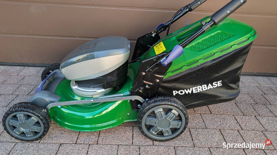 Kosiarka akumulatorowa Powerbase 40V napęd 2x5Ah Ogród małopolskie