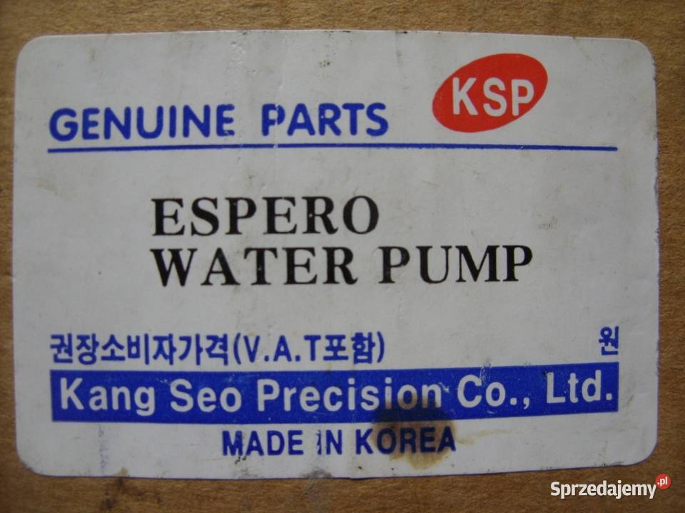 Pompa wody oryginał korea Genuine Parts Daewoo Malbork