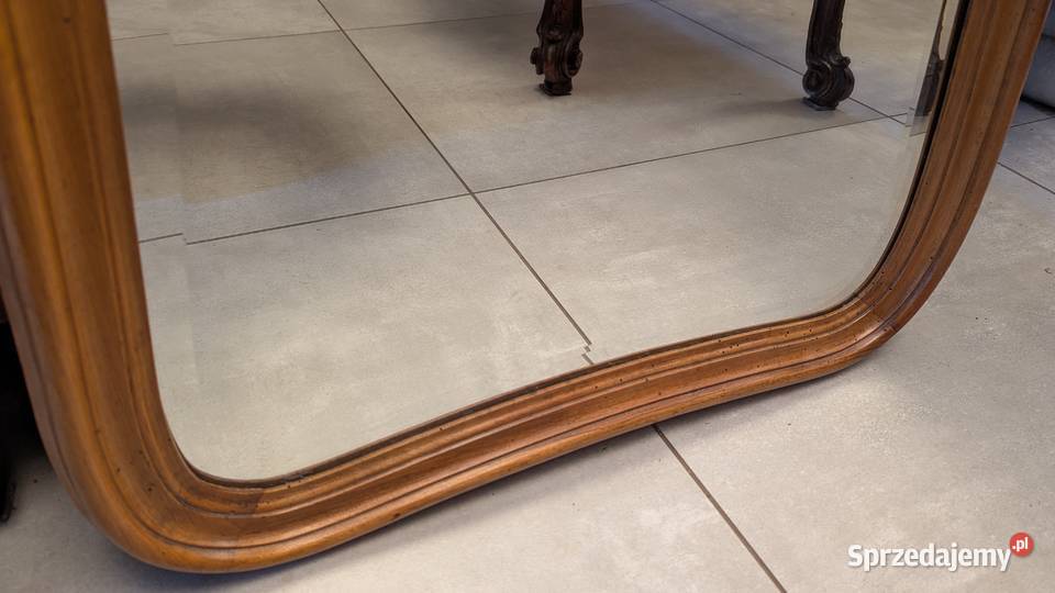 Piękne orzechowee lustro rocaillesklep Dąbrowa śląskie Dąbrowa Górnicza