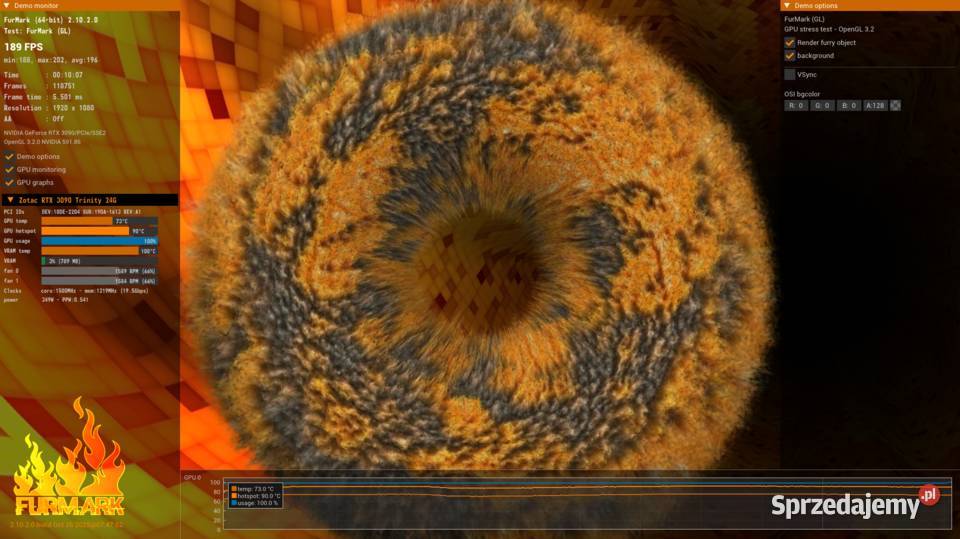 Karta graficzna RTX 3090 Zotac Gaming OC 24GB mazowieckie Żyrardów