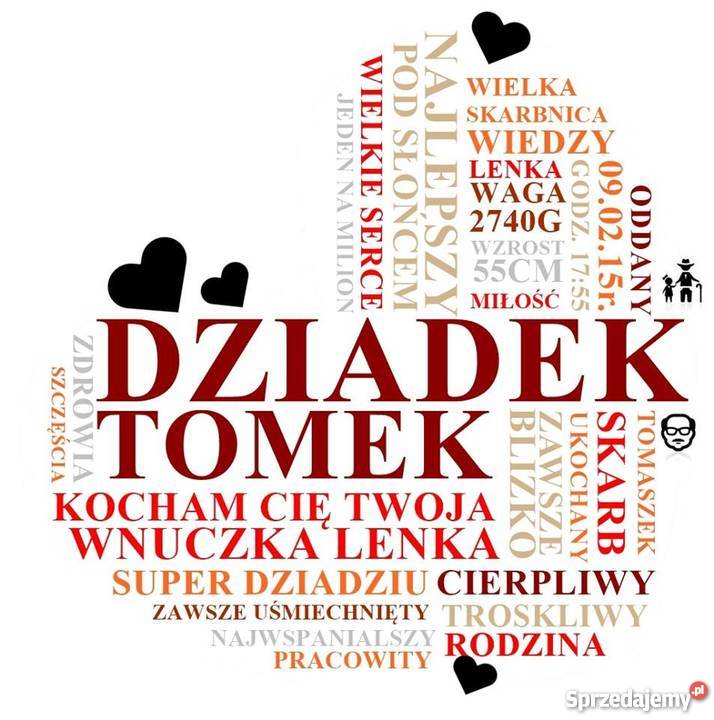 Spersonalizowane plakaty na DZIEŃ DZIADKA i Ozimek sprzedam