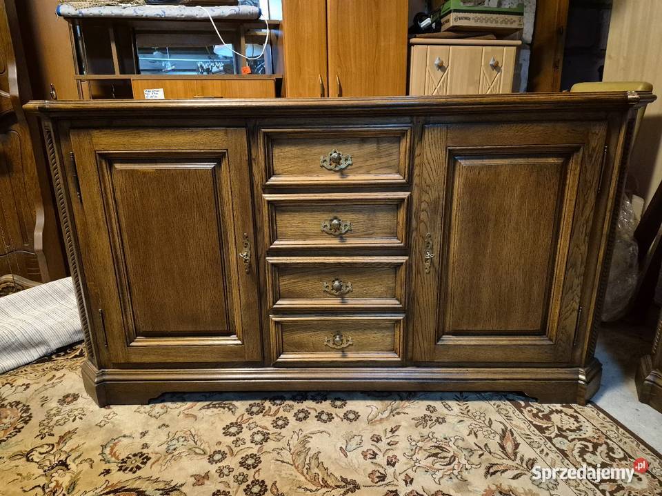 Piękne meble dębowe komoda witryna meble dębowe Sypniewo