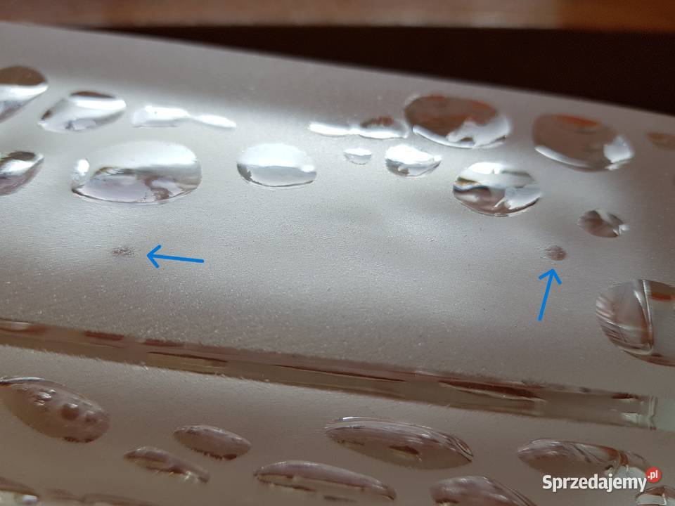 Mrożony wazon Krople Rosy Hortensja szkło PRL śląskie sprzedam