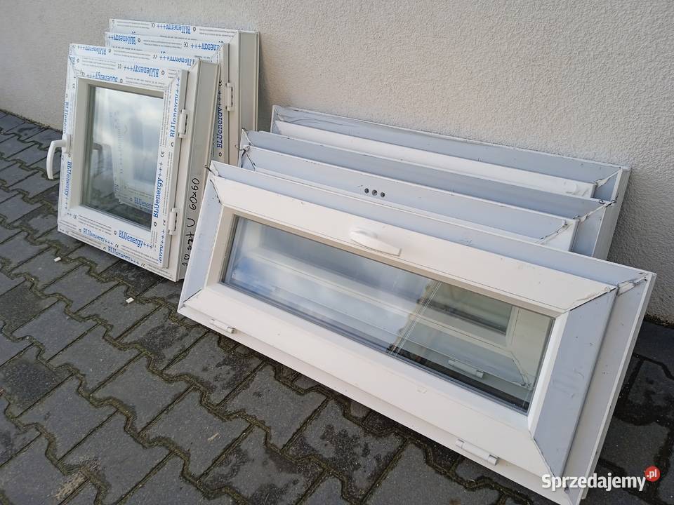 nowe okno 100x80 gospodarcze duże stany Okna i parapety