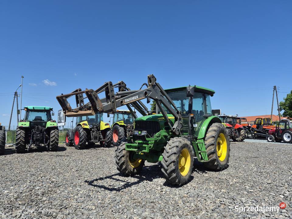 Traktor John Deere 6100D z ładowaczem Faucheux Turek