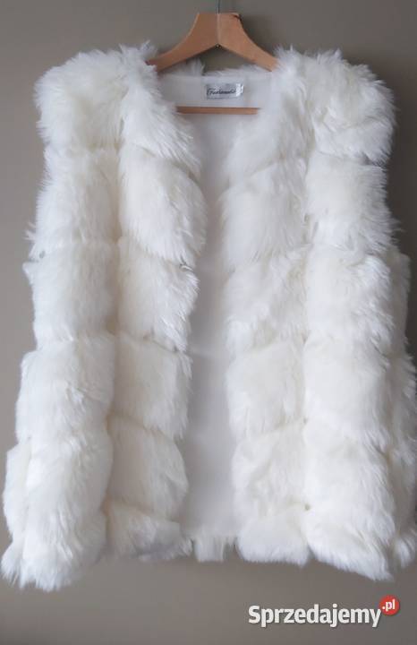 Kamizelka futrzak rozmiar XL żółty/złoty sprzedam