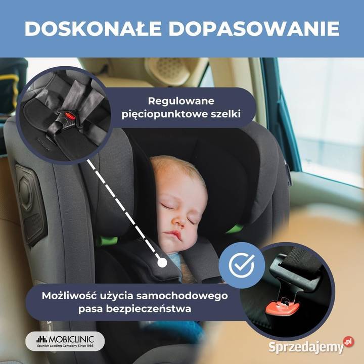 Mobiclinic Fotelik samochodowy Obrót 360 Grupa Jaworzno sprzedam