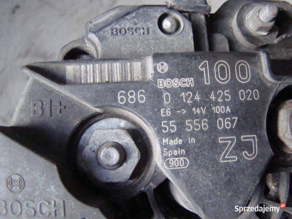 Alternator BOSCH 0124425020 GM 55556067 ZJ łódzkie Parcice