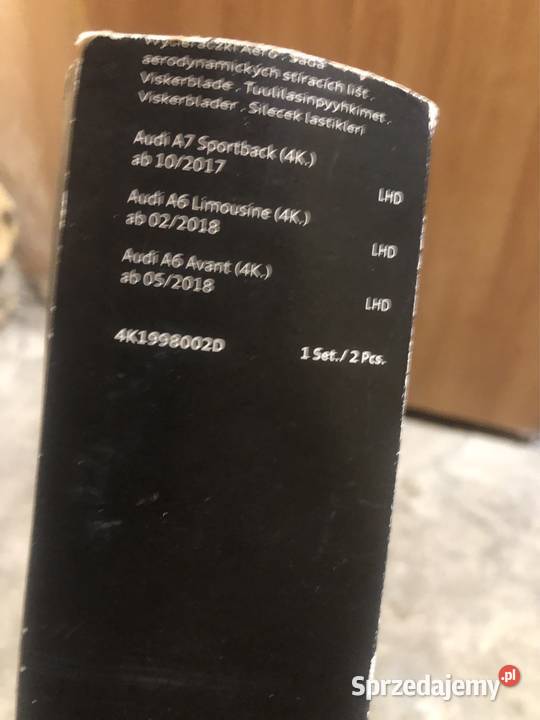 Orginalne wycieraczki audi a5 a6 a7 4k1998002D osobowe Jędrzejów