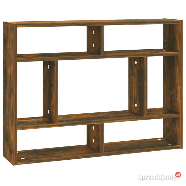 Półka ścienna przydymiony dąb 75x16x55 WM815843 Warszawa