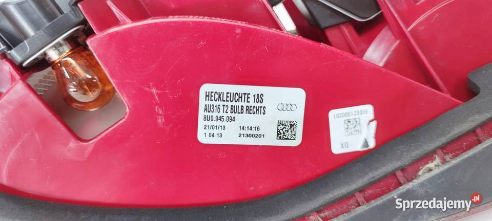 LAMPA PRAWY TYŁ AUDI Q3 8U 8U0945094 ZWYKŁA NA Przystajń
