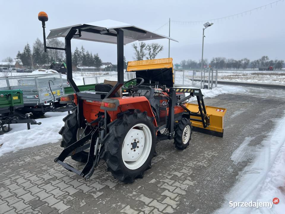 Mini Traktorek KUBOTA GL23 z TURem i łyżką pług Trojanów