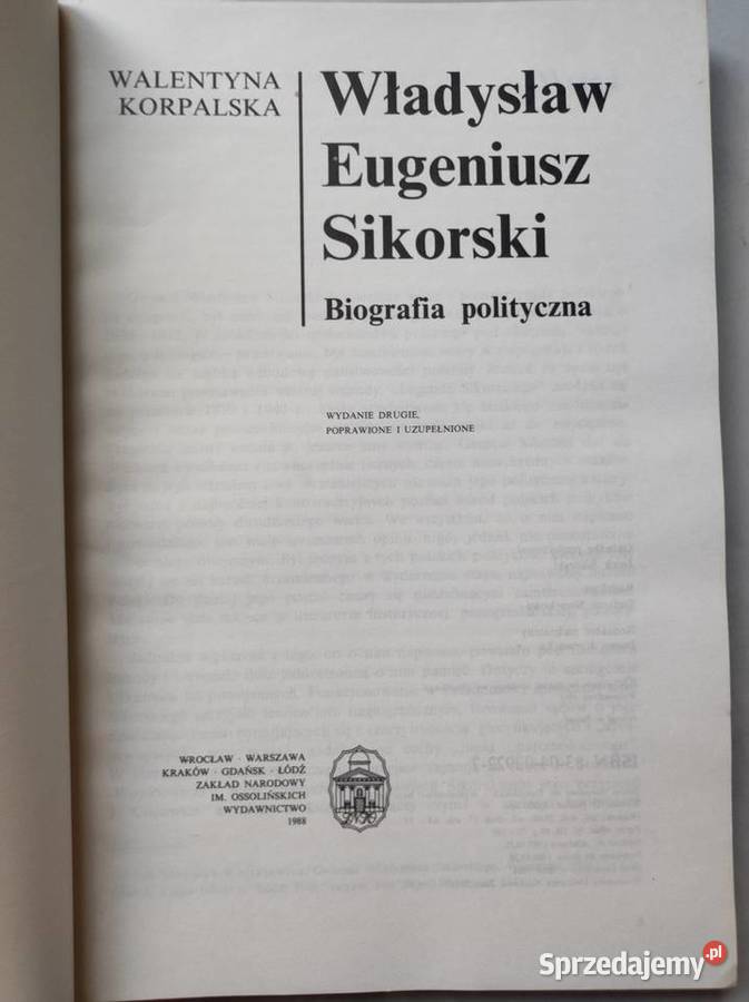 Władysław Eugeniusz Sikorski Biografia Kielce