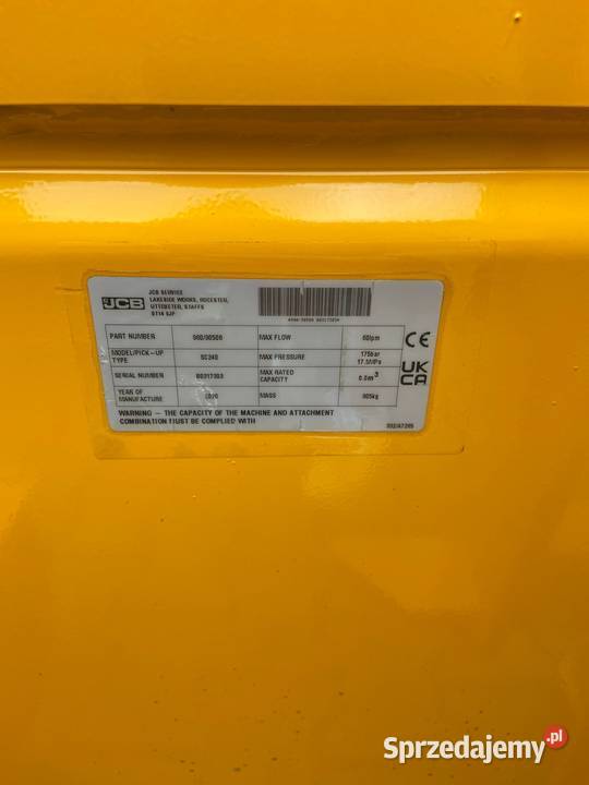Oryginalna Nowa zamiatarka JCB 240SC JCB 3CX JCB małopolskie Suchoraba