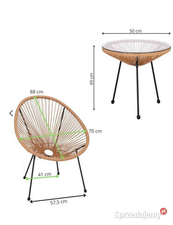 Meble Rattanowe ogrodowe rattanowe ekskluzywne Olsztyn sprzedam