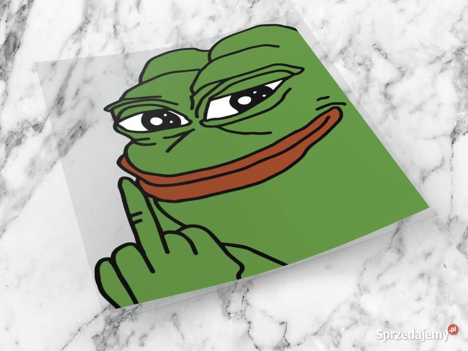 Naklejka SAD PEPE 6 x 6 sadpepe meme mem żaba 2 Choroszcz