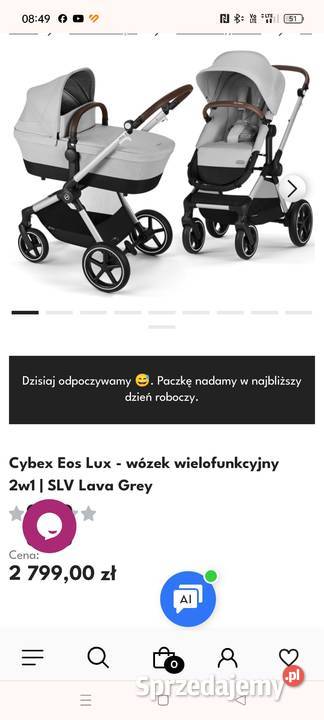 Cybex Eos Lux fabrycznie Nowy Kazimierz Dolny