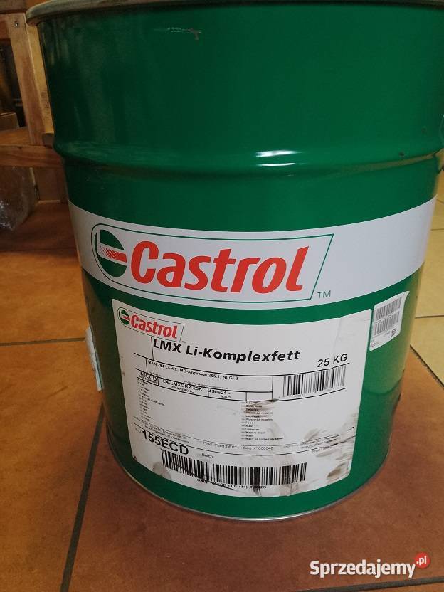 Smar Castrol LMX Li Komplexfett 25 specyfikacja