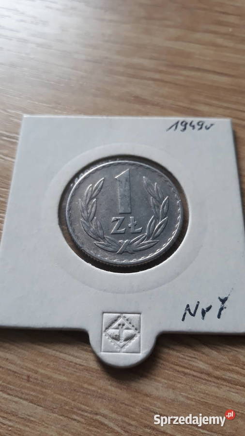 1 złoty 1949 r Aluminium 7 Super stan Konin