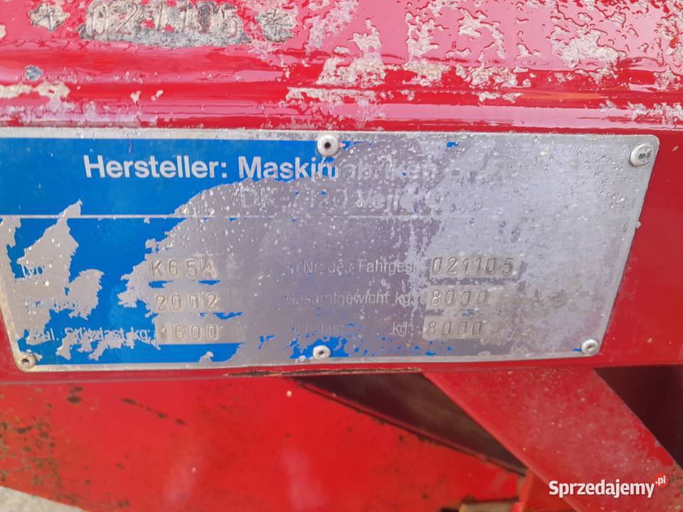 Rozsiewacz wapna Bredal K65A nieuszkodzony wielkopolskie sprzedam