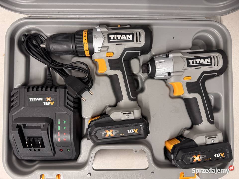 Wkrętarka zakrętarka 18V Titan 2 x 2Ah bateria łódzkie sprzedam