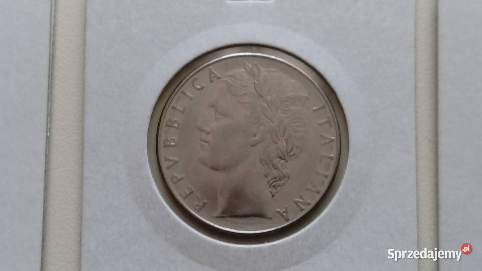 Moneta 50 lirów 1980 100 lirów 1978 500 lirów Mosina