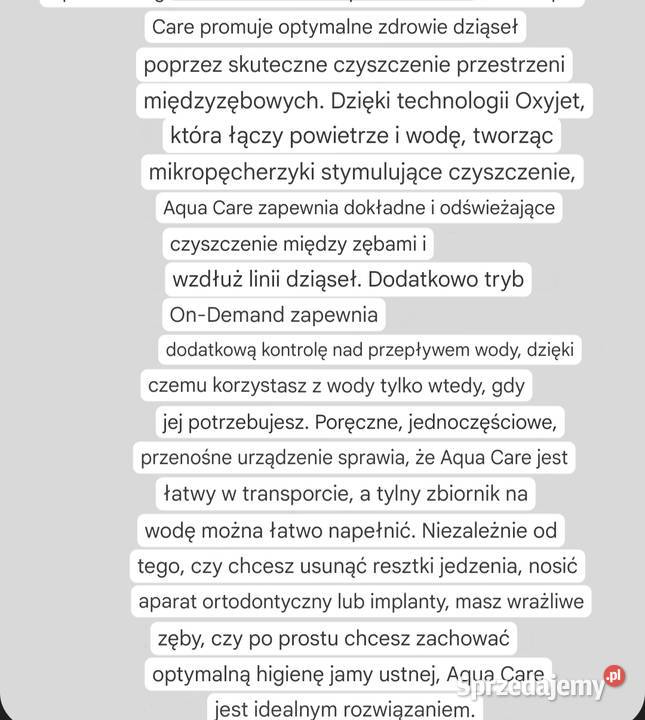 Irygator OralB szczoteczka wodna do zębów wielkopolskie Zawory