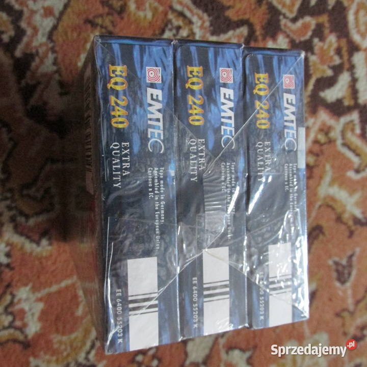 KASETY VHS nowy 3 pack EMTEC