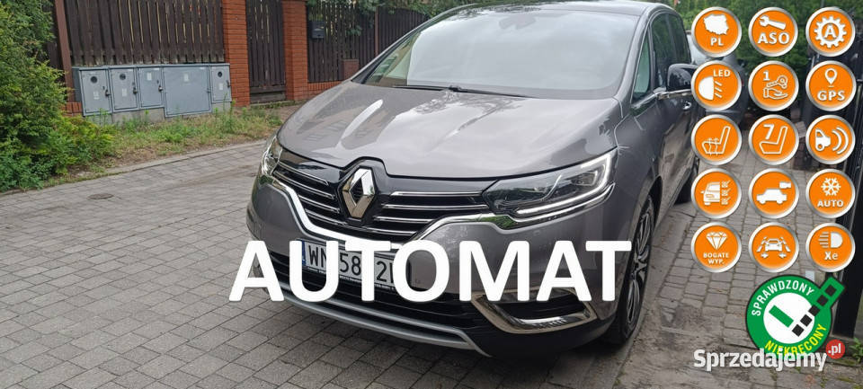 Renault Espace RENAULT ESPACE ENERGY dCi 160 EDC elektryczne lusterka Warszawa