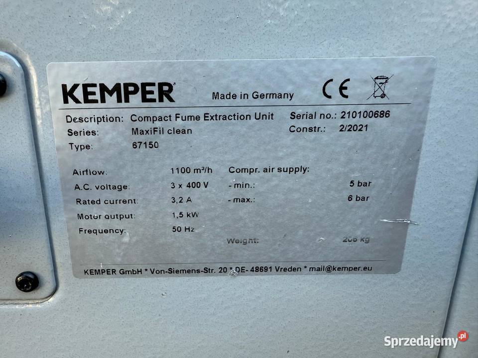 Odciąg dymu spawalniczego wyciąg pyłu filtr Zdziechowice