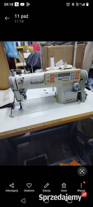 Maszyna przemysłowa stebnówka pólautomat Bolszewo