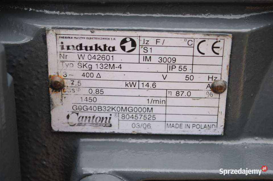Motoreduktor 75kw 75obrmin firmy SEW lubuskie Kargowa