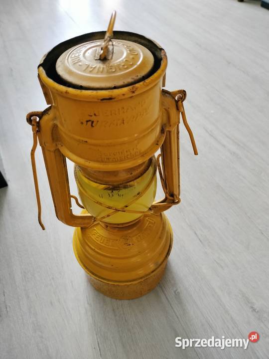 Żółta lampa naftowa Niemcy Choszczno
