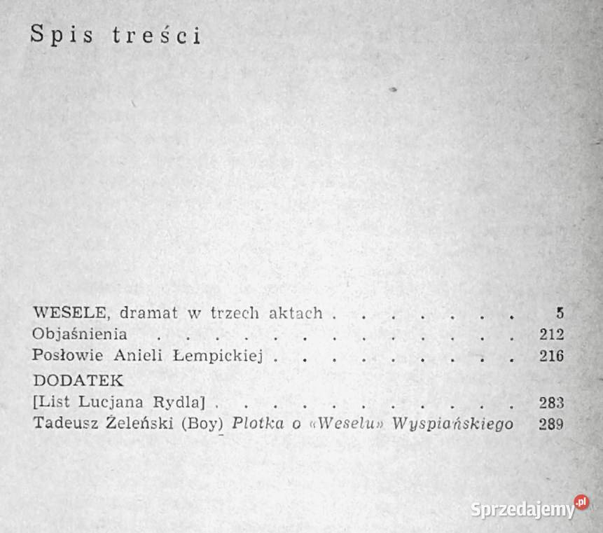 Wesele Stanisław Wyspiański Chełm sprzedam