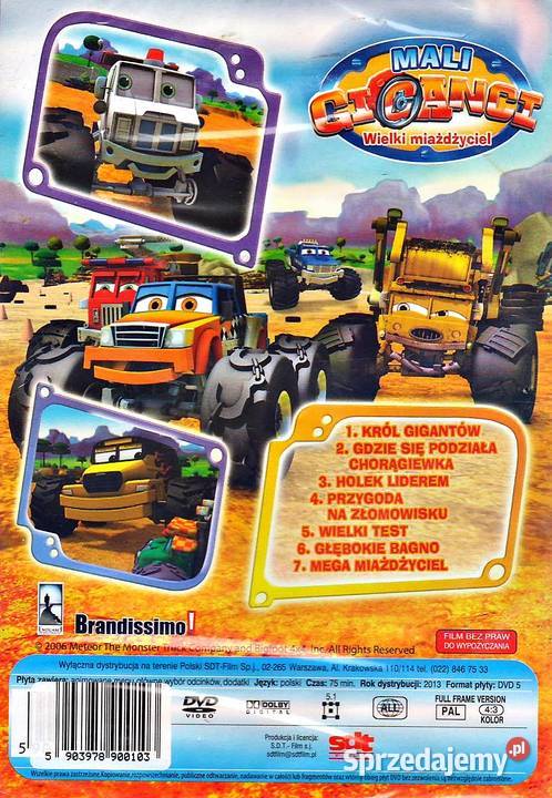 MALI GIGANCI WIELKI MIAŻDŻYCIEL animowany wielkopolskie