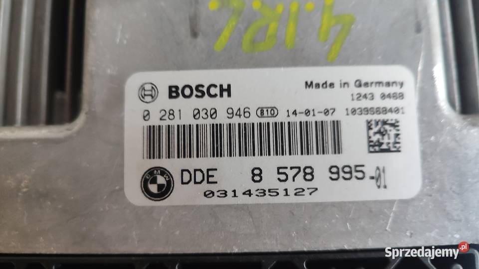 KOMPUTER STEROWNIK BMW F10 20D 0281030946 Włoszczowa sprzedam
