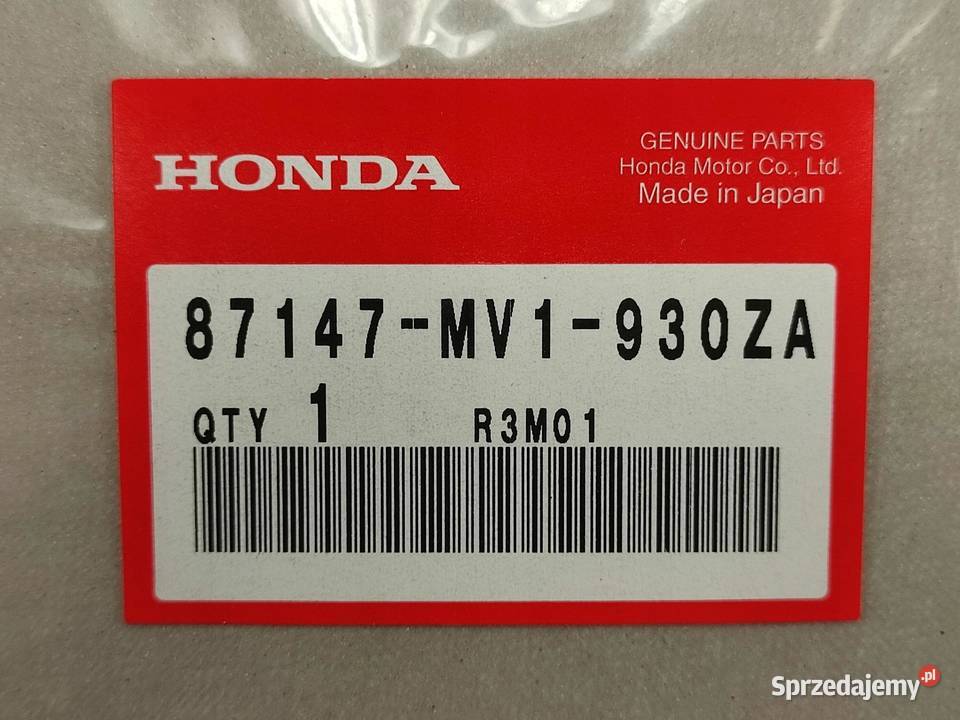 NAKLEJKA PRAWY BOCZEK HONDA AFRICA TWIN 750 1992 Części samochodowe