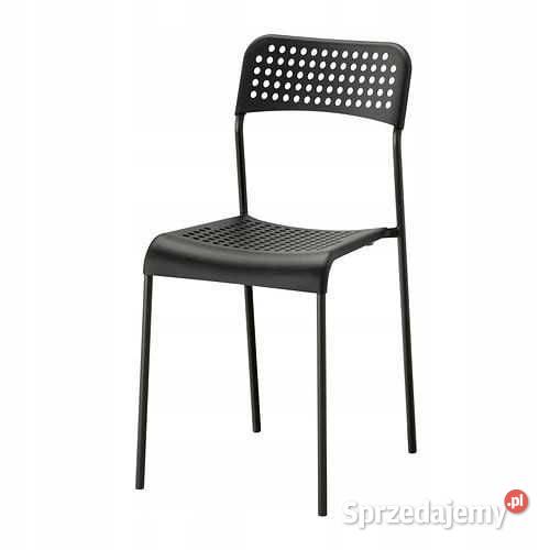 Krzesła IKEA ADDE czarne 10 sztuk stan śląskie