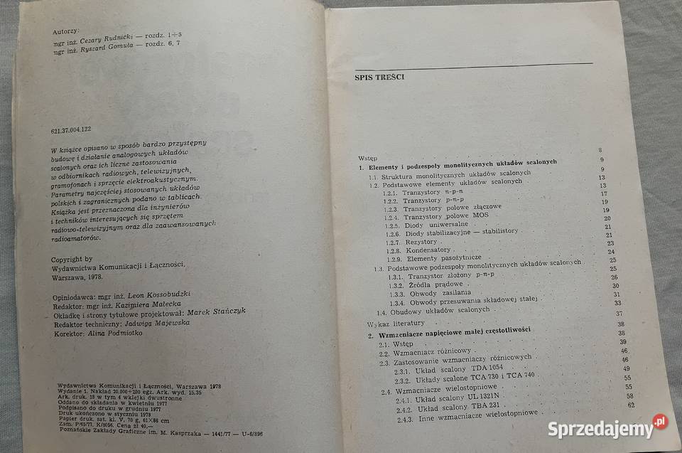 CRudnicki RGomuła Analogowe układy scalone w Koźminek