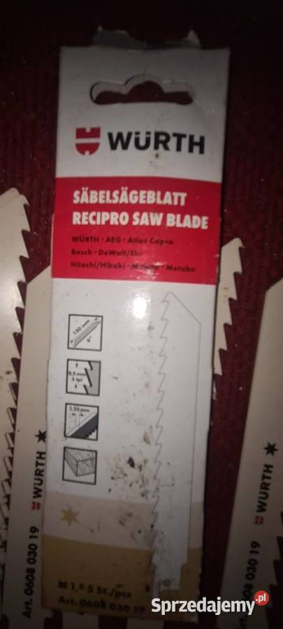 Wurth brzeszczoty do piły szablastej 72 sztuki Mszana Dolna