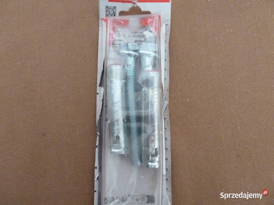 2 kotwy tulejowe M12 firmy Fisher do montażu Warszawa