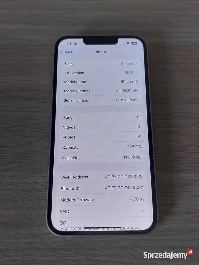 iPhone 13 128GB 100 baterii Różowy Nowy Apple / iPhone Warszawa