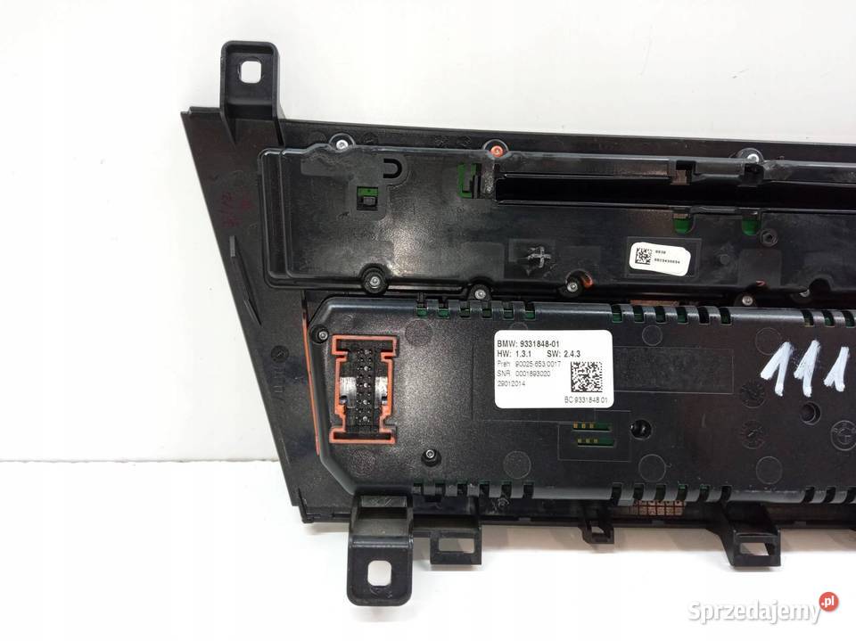 PANEL NAWIEWU RADIA 9331848 Bmw Seria 6 III Części samochodowe świętokrzyskie