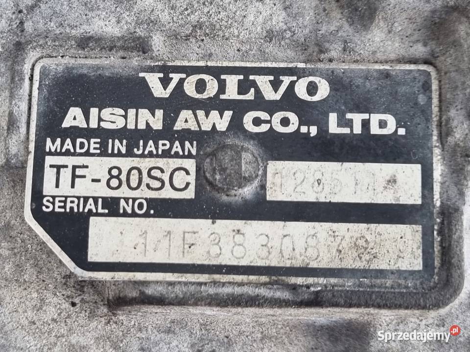 AUTOMATYCZNA SKRZYNIA BIEGÓW Volvo V70 III 20 D Skrzynie biegów manualne Chełm