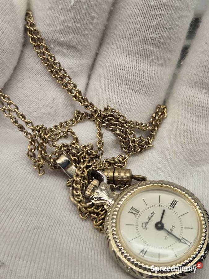 Damski zegarek naszyjnikwisiorek Glashutte Chorzów