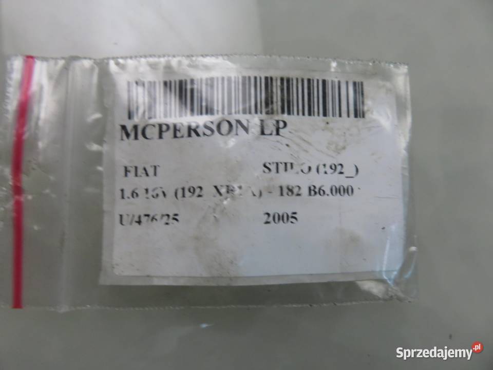 MCPERSON LEWY PRZEDNI FIAT STILO 16 16V 103 182