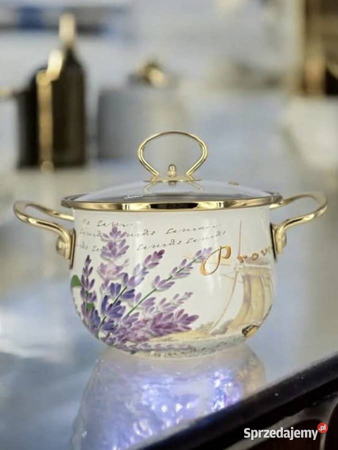 229 Garnki emaliowane Lawenda Masterpan