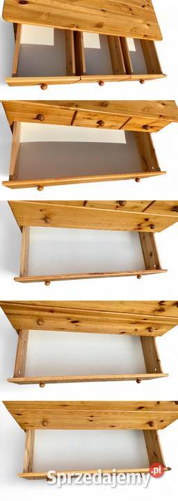 Komoda sosnowa 7 szuflad szafka Gryfice