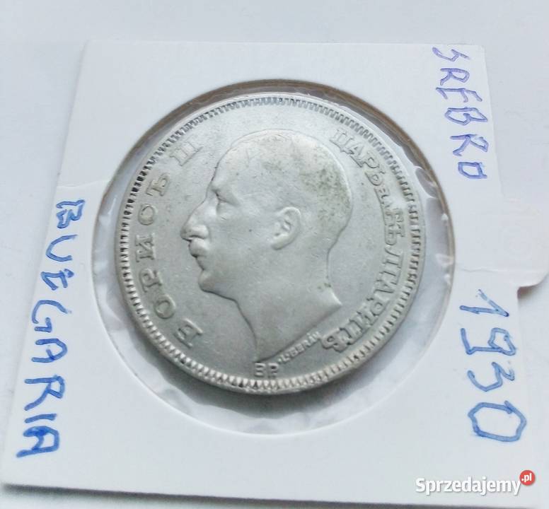BUŁGARIA100 LEWA1937 r SREBRO 0500 BORYS mazowieckie
